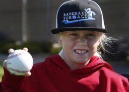 7 year old ball player Colbie Wolf